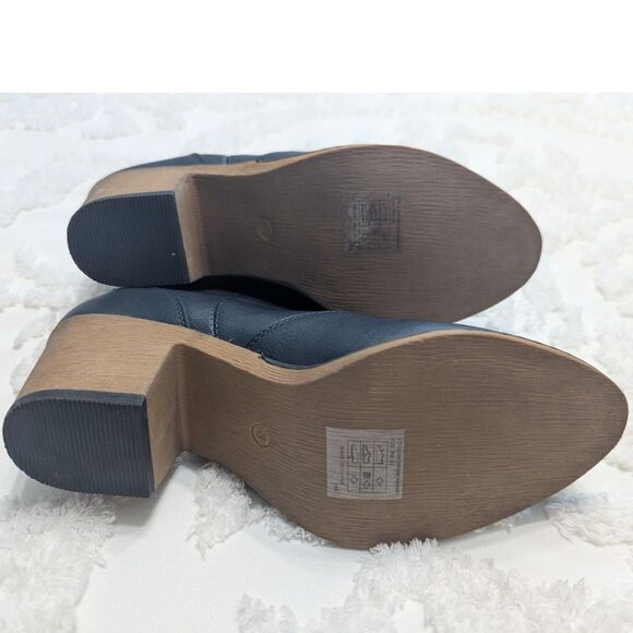 🤠 Charles Albert Western Cowboy Distressed Boots Navy Size 8 NWOT - Picture 4 of 7